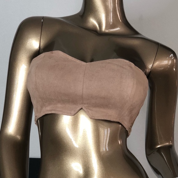 Brand New JUXLABEL Tan crop top! - Picture 1 of 3